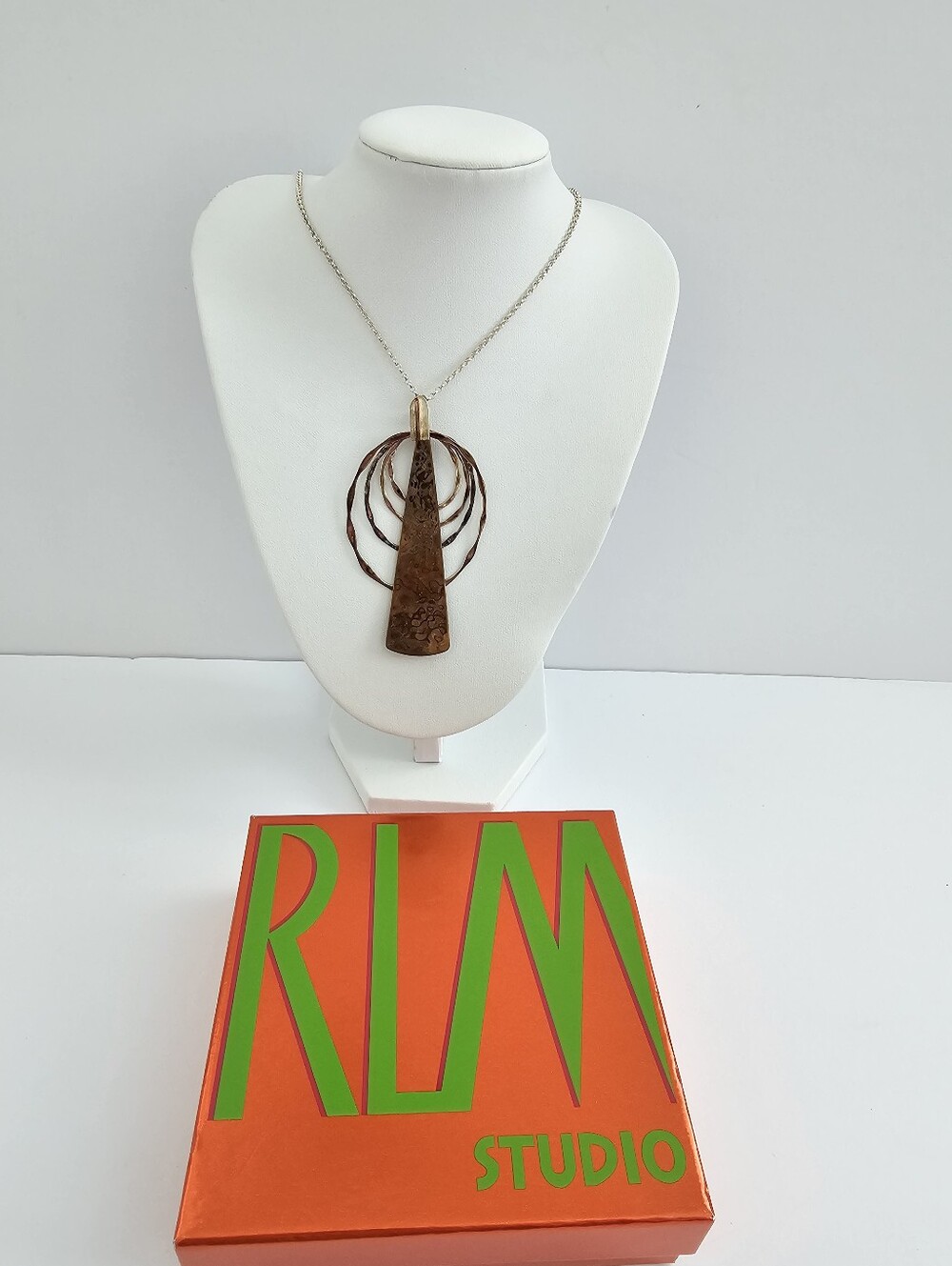 RLM Studio Modernist Mixed-Metal Pendant Necklace​This striking statement piece
